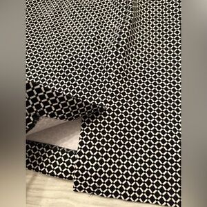 J.Jill Black and White Patterned Skirt